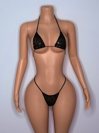 10B Set Candy – Rhinestone Micro Bikini – Exotic Dancer Stagewear for Women – Stage & Clubwear King Thong