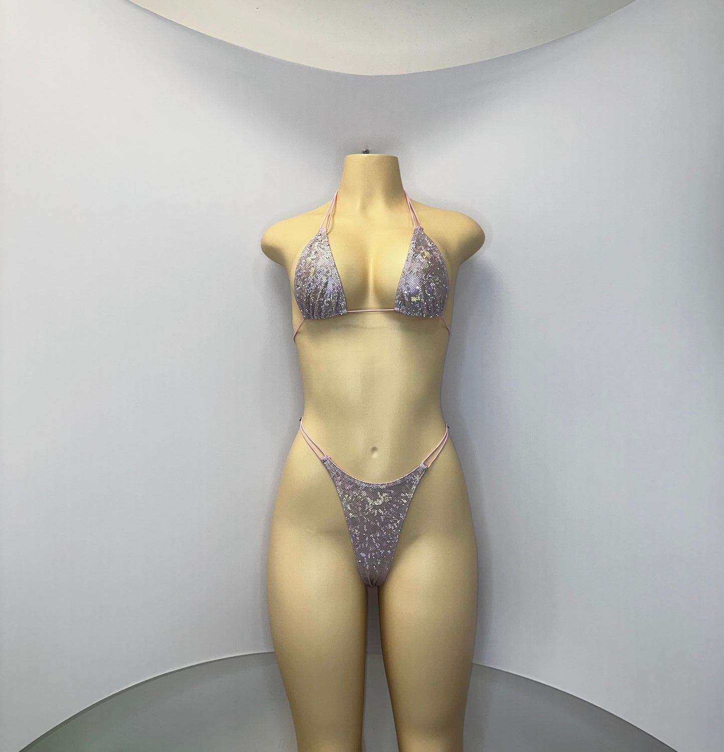 10B Set Susi – Rhinestone Micro Bikini – Exotic Dancer Stagewear for Women – Stage & Clubwear Outfit King Thong
