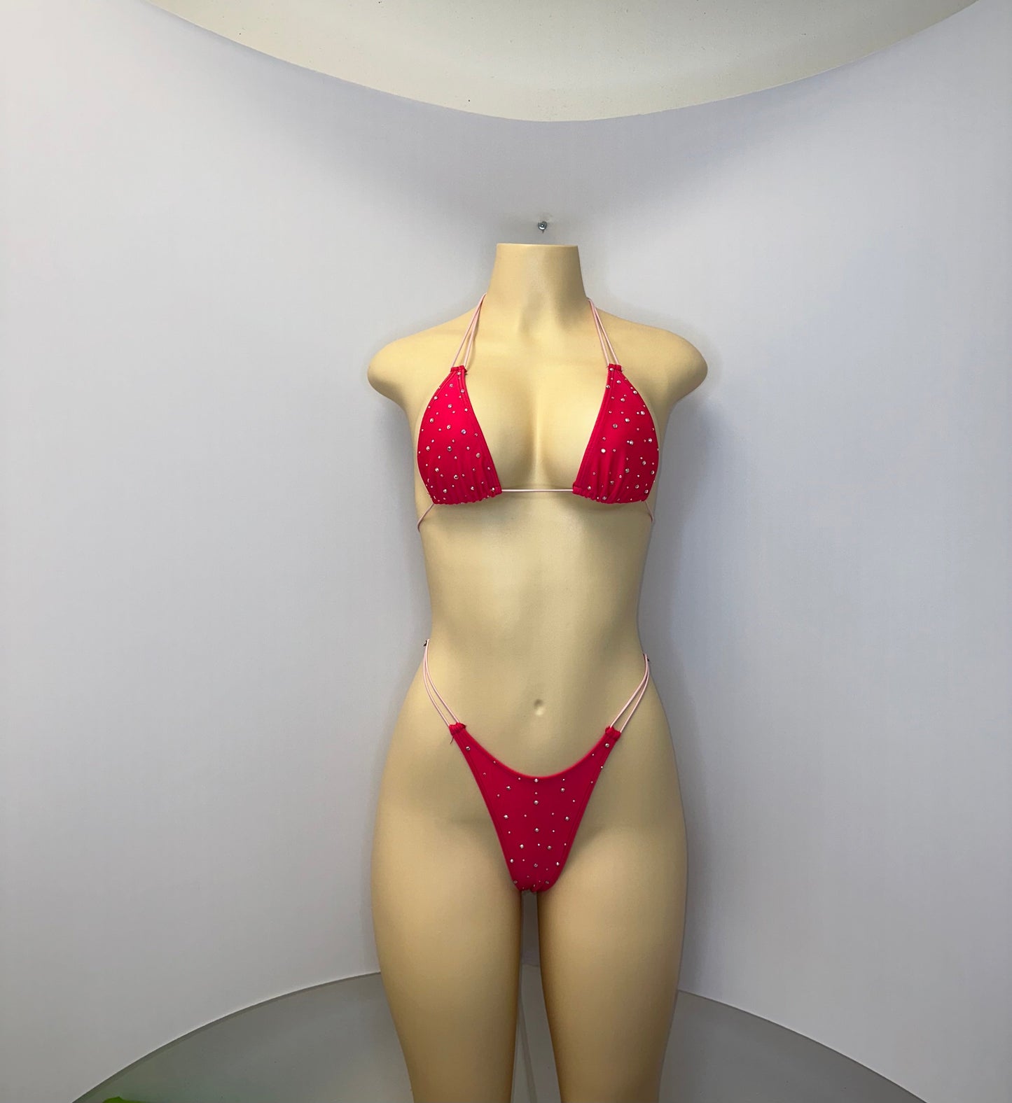 10B Set Susi – Rhinestone Micro Bikini – Exotic Dancer Stagewear for Women – Stage & Clubwear Outfit King Thong