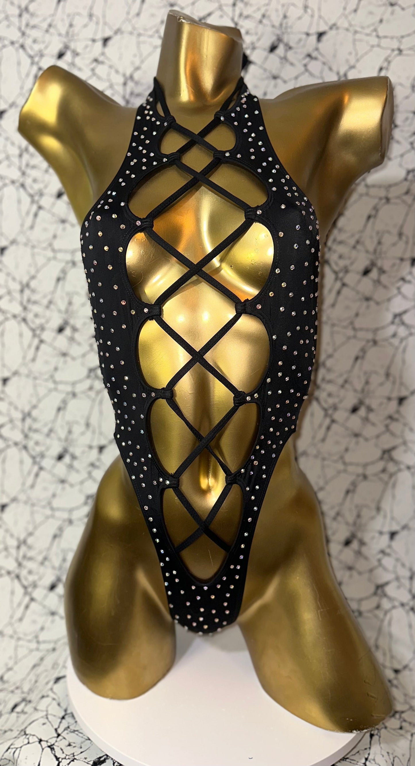 10A Body Tania With Rhinestones
