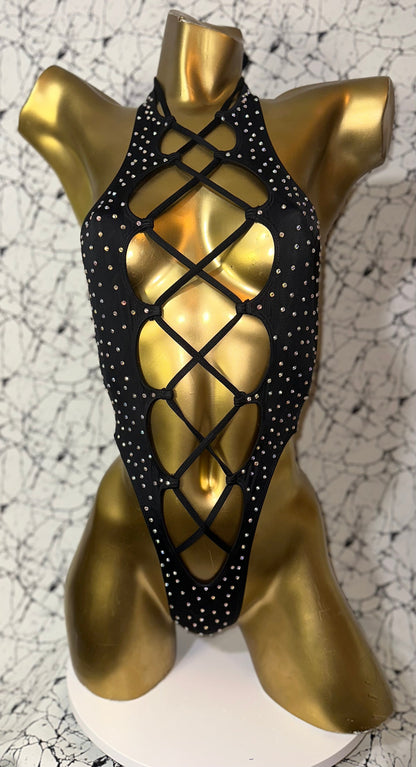 10A Body Tania With Rhinestones