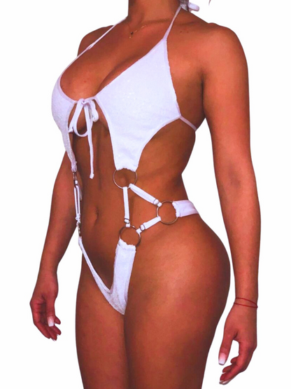 10F Candela body with three rings on the sides of the waist Without Stones