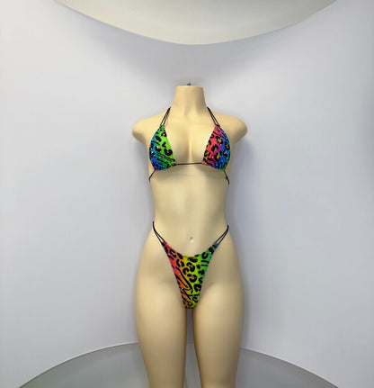 10B Set Susi – Rhinestone Micro Bikini – Exotic Dancer Stagewear for Women – Stage & Clubwear Outfit King Thong