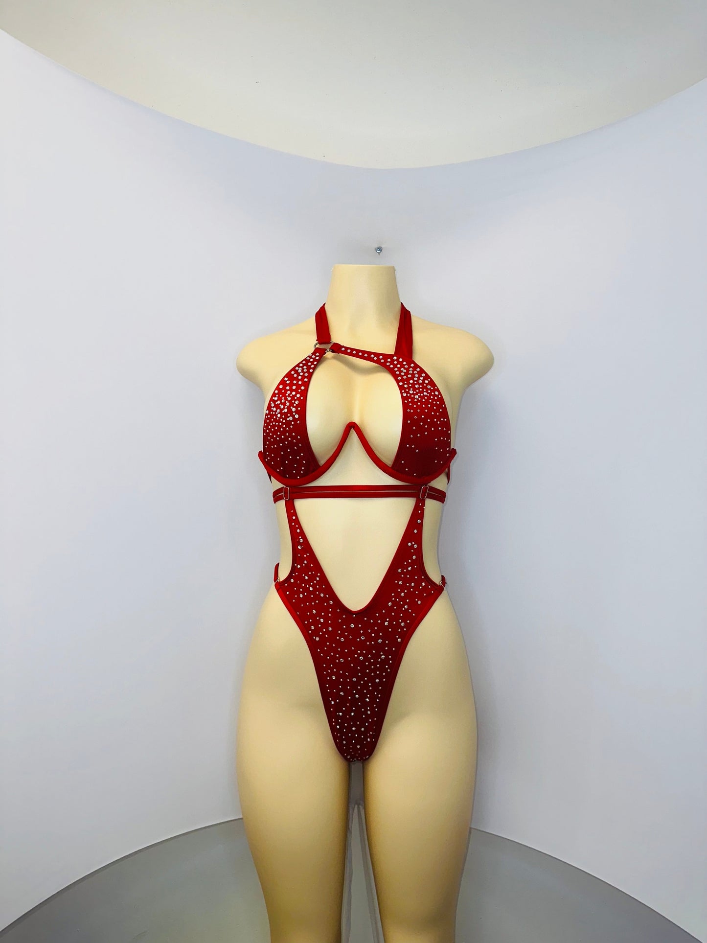 10A Body Sandra – Stripper Bodysuit, Rhinestone Stagewear, Dance Outfit