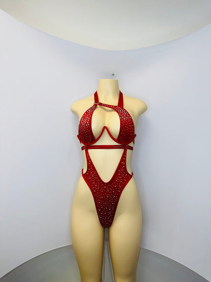 10A Body Sandra – Stripper Bodysuit, Rhinestone Stagewear, Dance Outfit