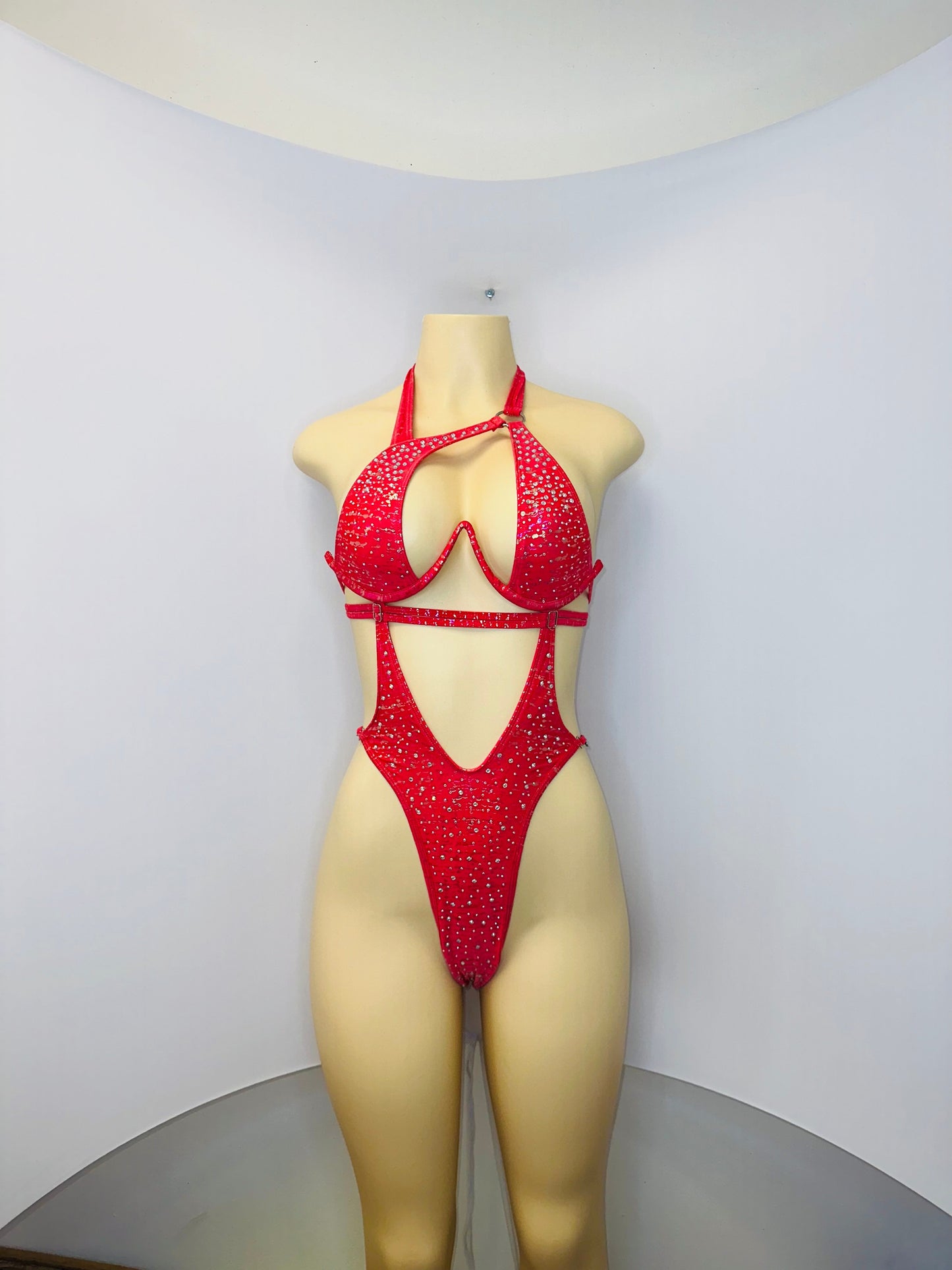 10A Body Sandra – Stripper Bodysuit, Rhinestone Stagewear, Dance Outfit