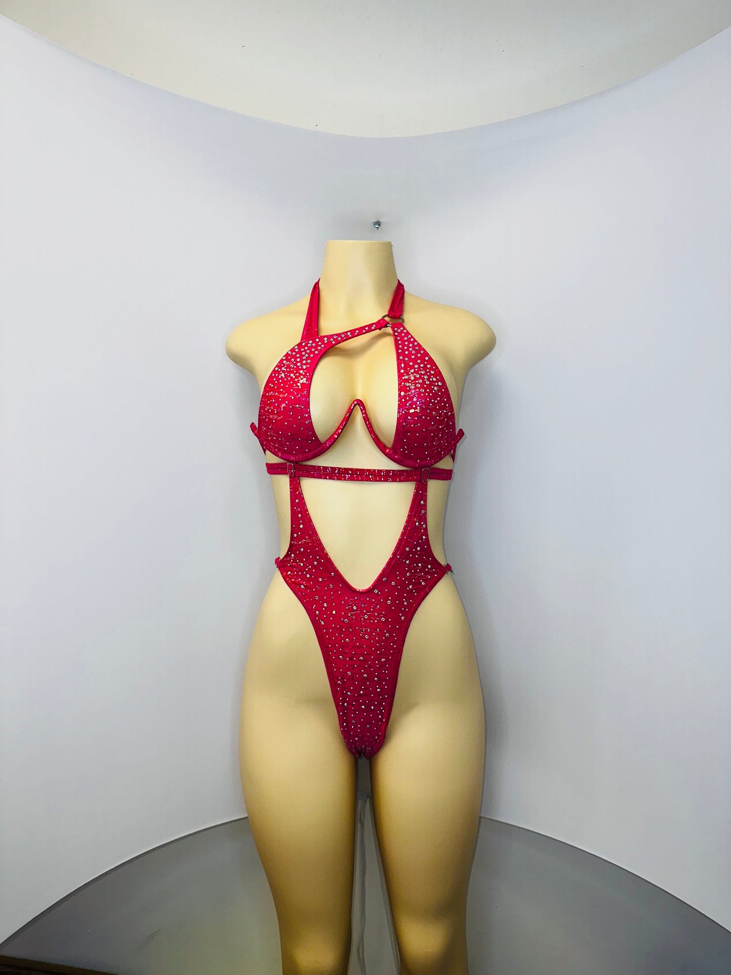 10A Body Sandra – Stripper Bodysuit, Rhinestone Stagewear, Dance Outfit
