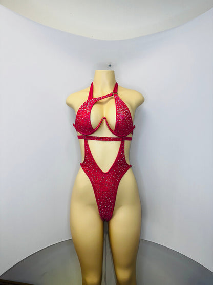 10A Body Sandra – Stripper Bodysuit, Rhinestone Stagewear, Dance Outfit