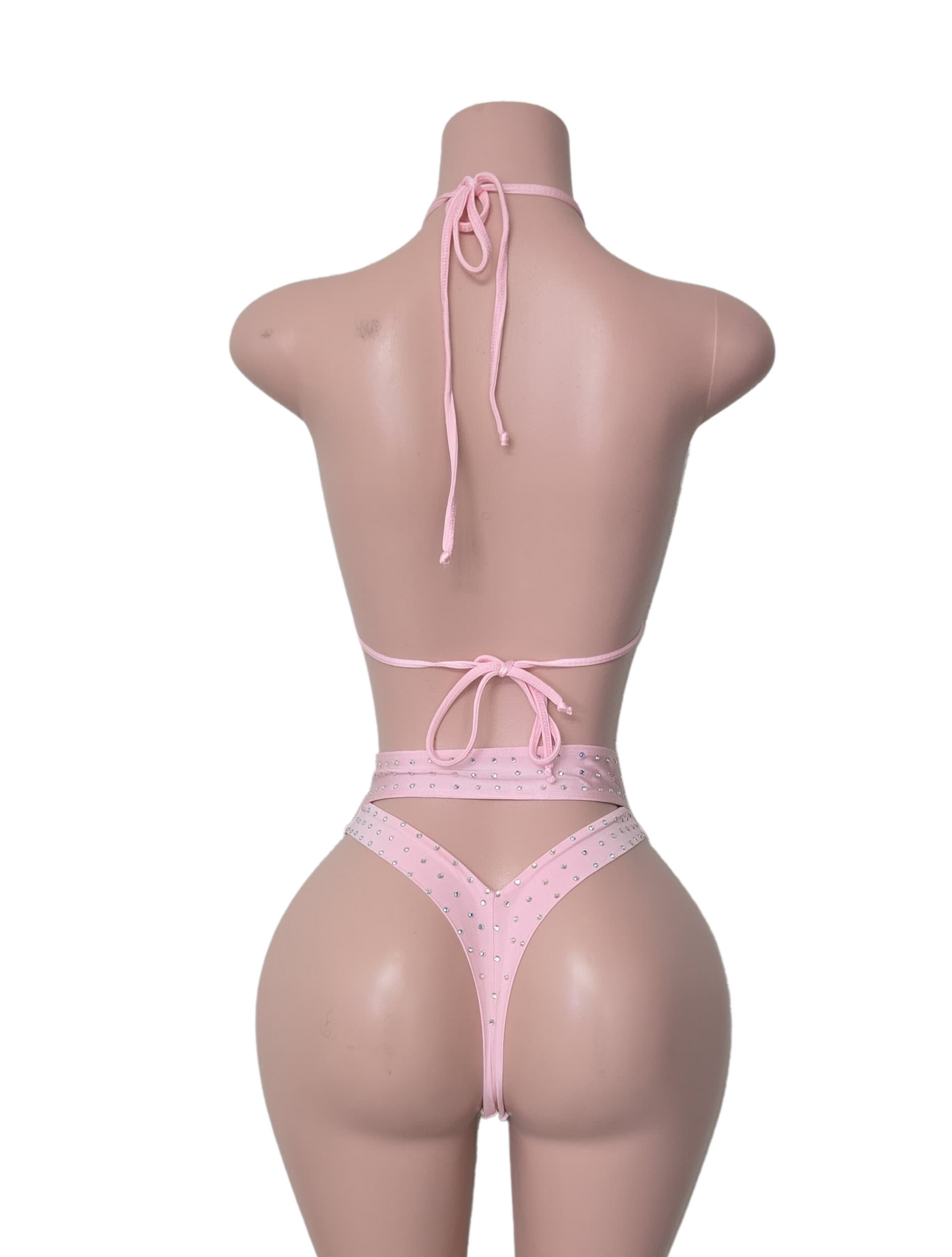 10B Alejandra Set – Rhinestone Stripper Bikini Handmade for Club Performers