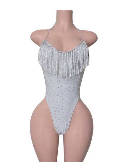 10A Paulina Bodysuit with stone detailing
