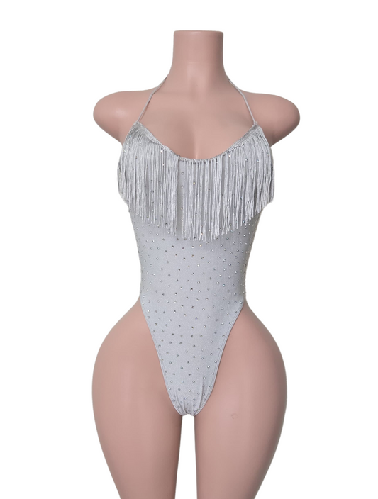 10A Paulina Bodysuit with stone detailing