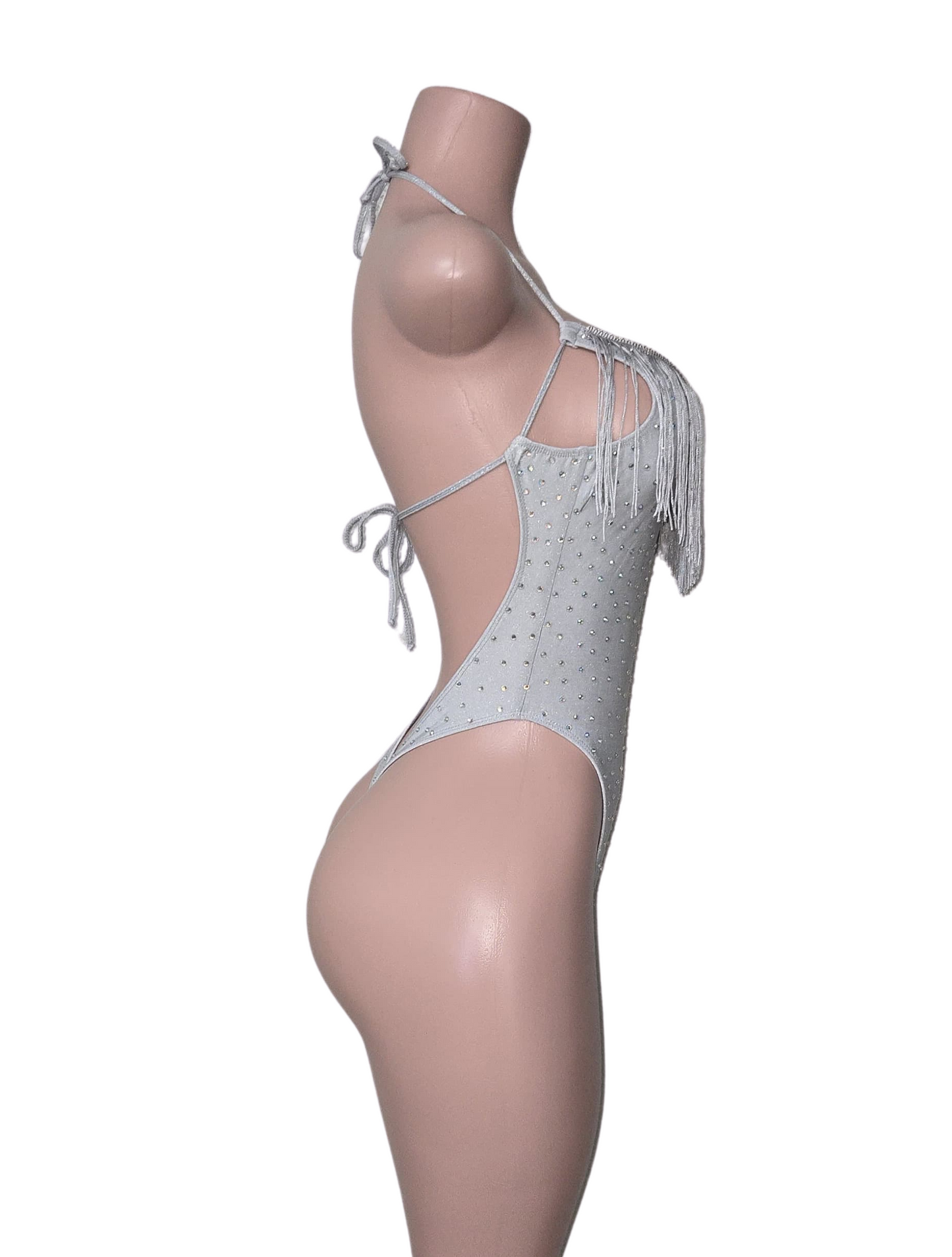 10A Paulina Bodysuit with stone detailing