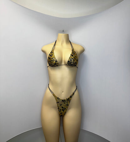 10B Set Susi – Rhinestone Micro Bikini – Exotic Dancer Stagewear for Women – Stage & Clubwear Outfit King Thong