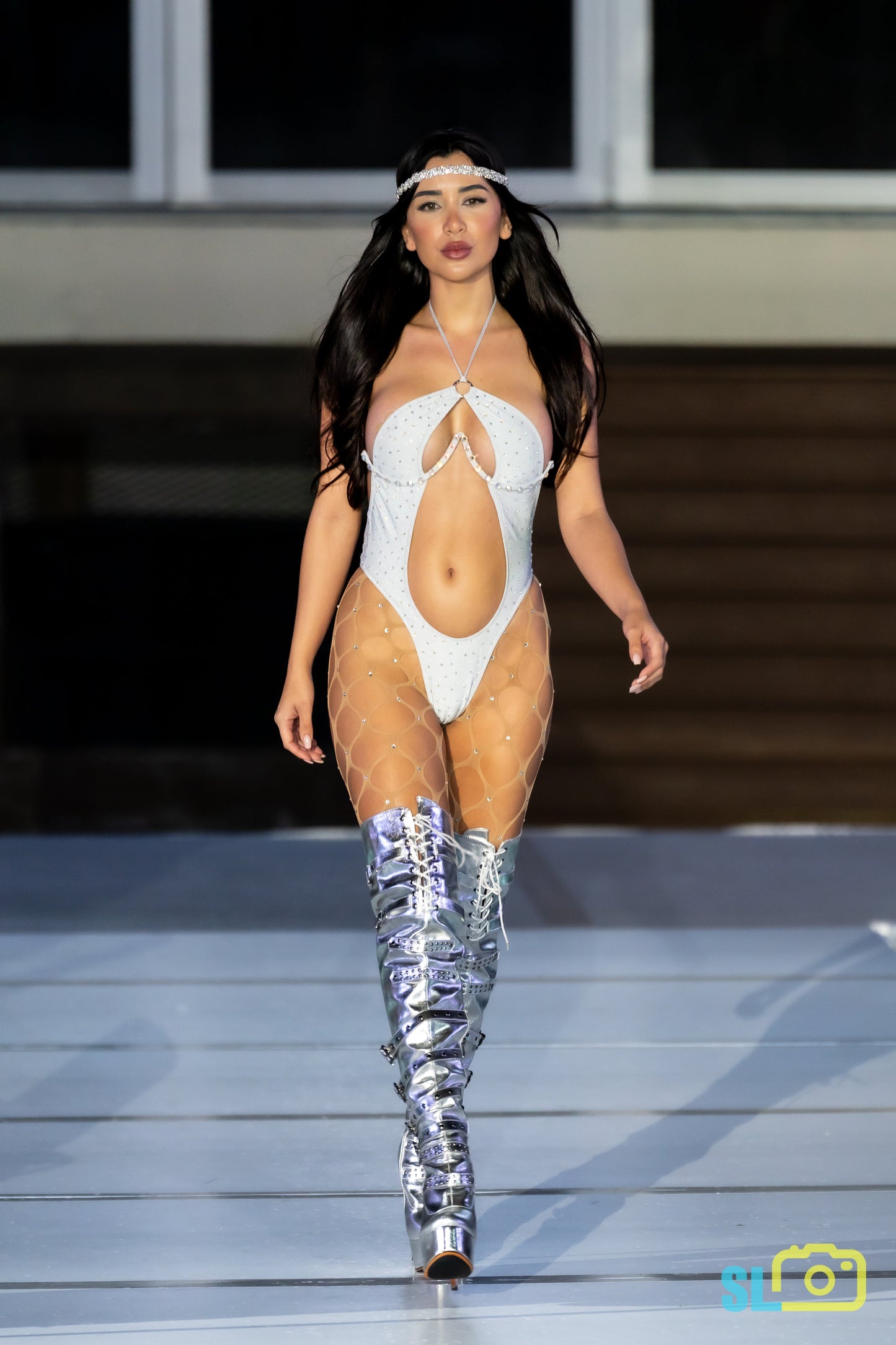 10A Sunrise Bodysuit With Stones