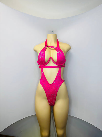 10A Body Sandra – Stripper Bodysuit, Rhinestone Stagewear, Dance Outfit