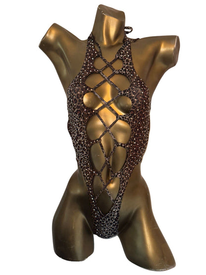 10A Body Tania With Rhinestones