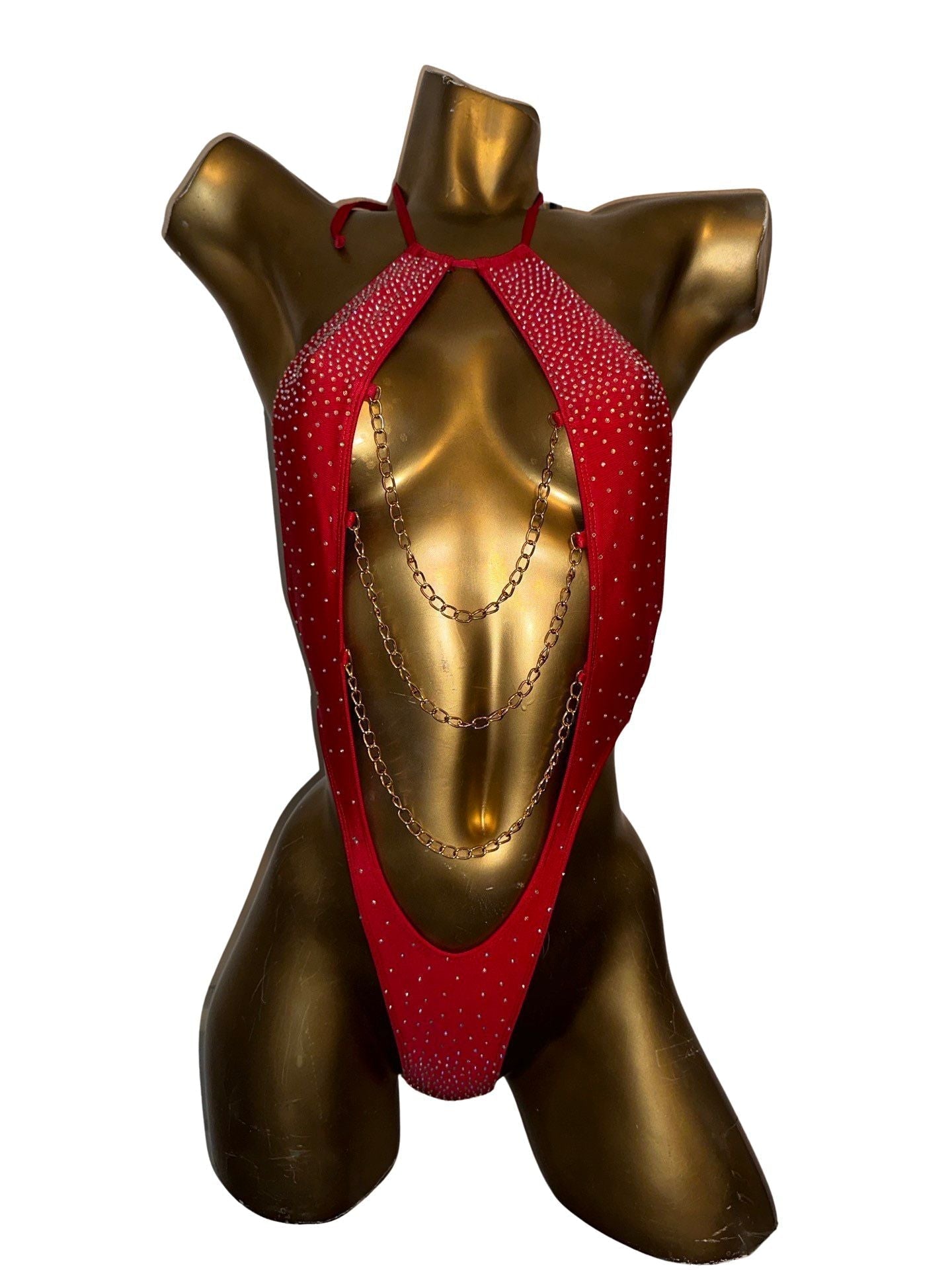10A Body Meliza with Chain, With Stones