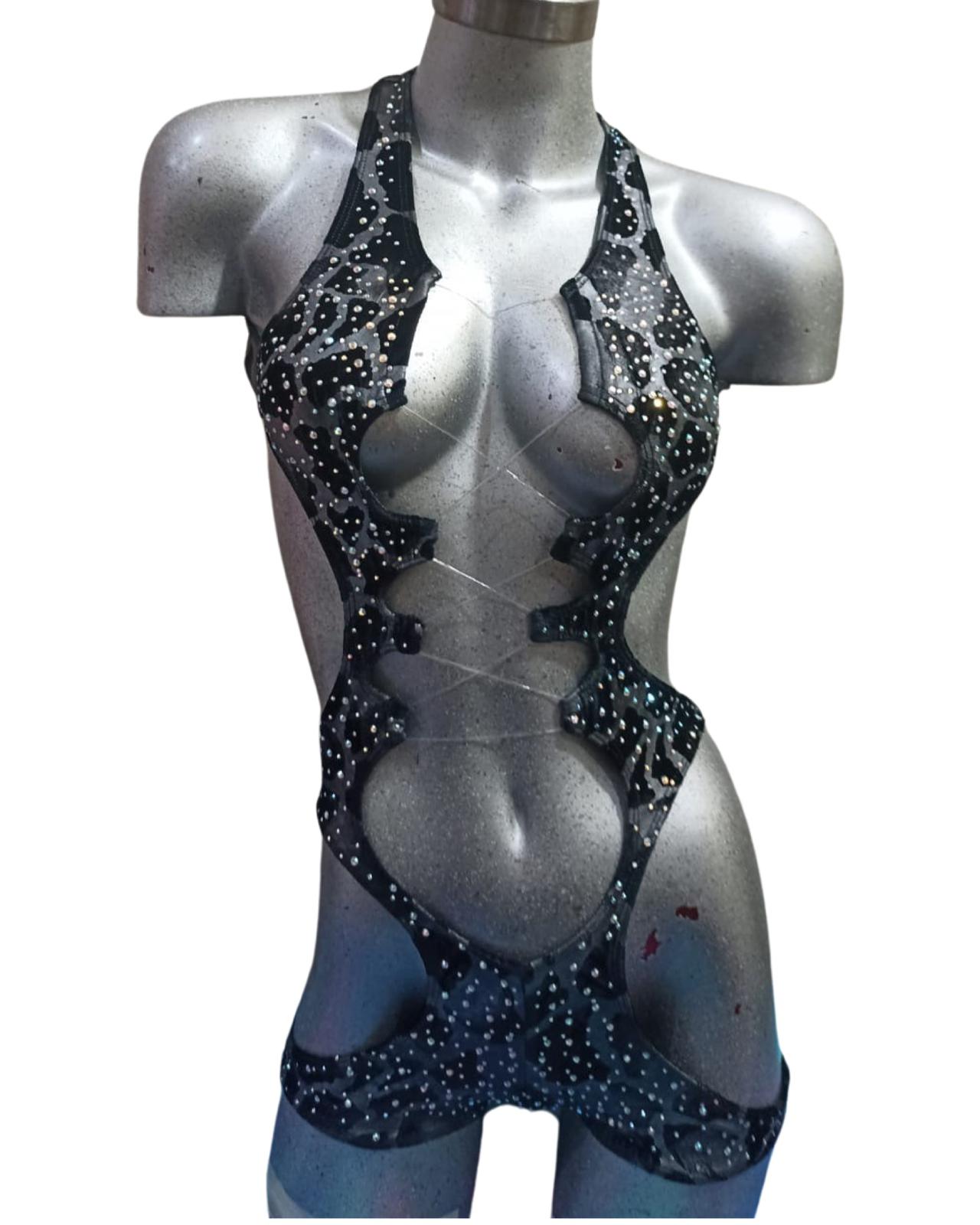 10A Emilia Bodysuit with Stones