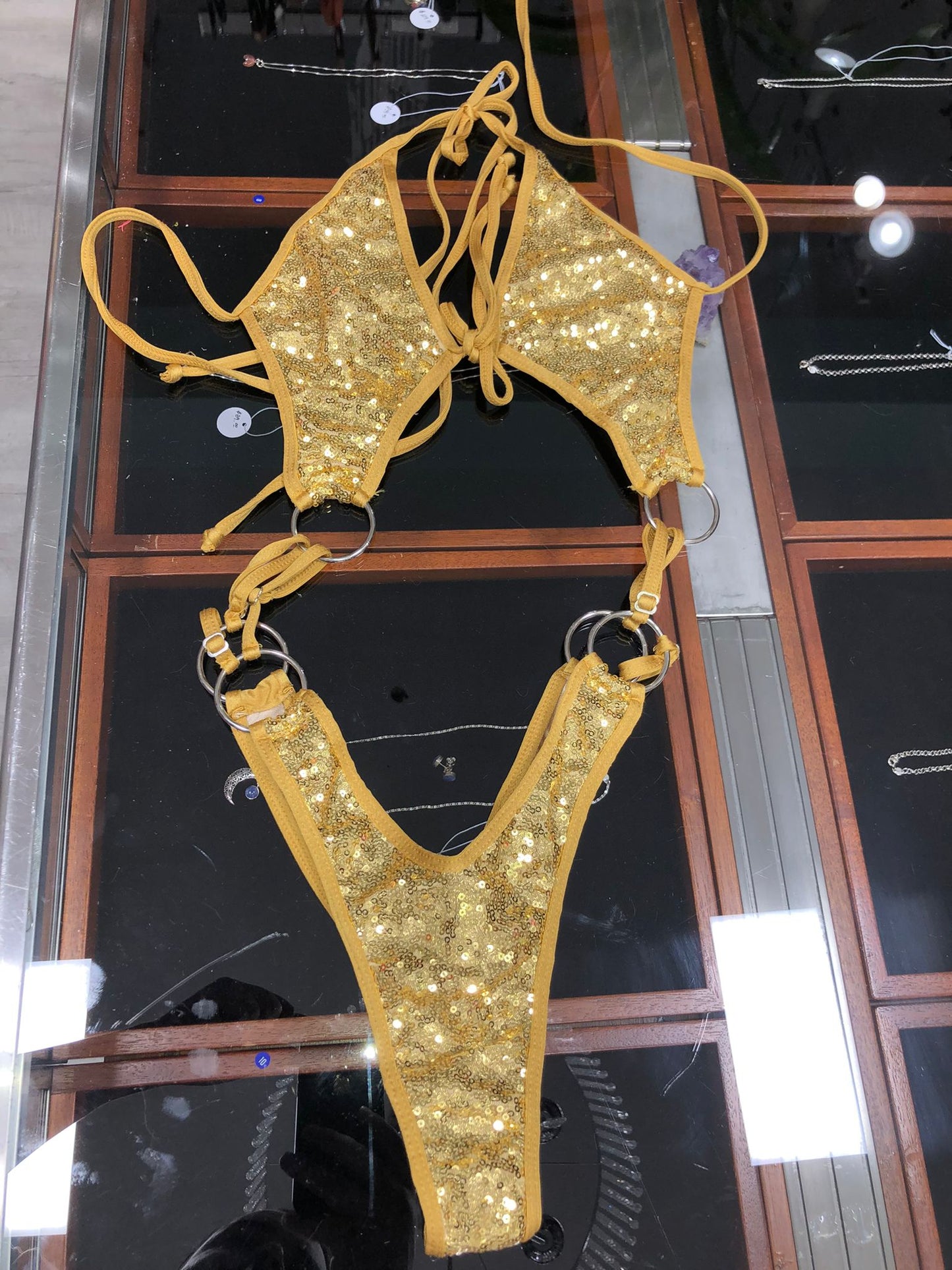 10F Candela body with three rings on the sides of the waist Without Stones