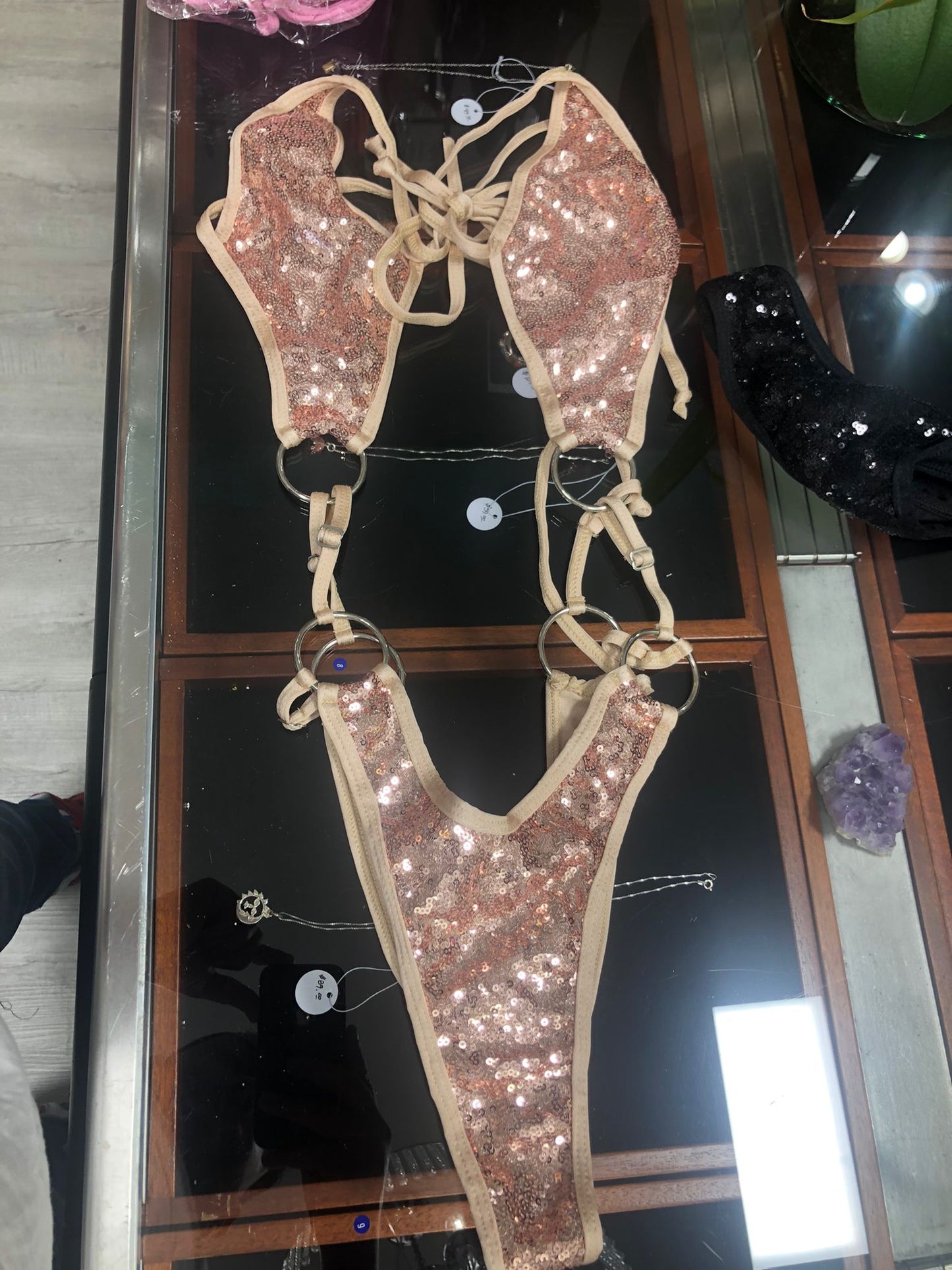 10F Candela body with three rings on the sides of the waist Without Stones