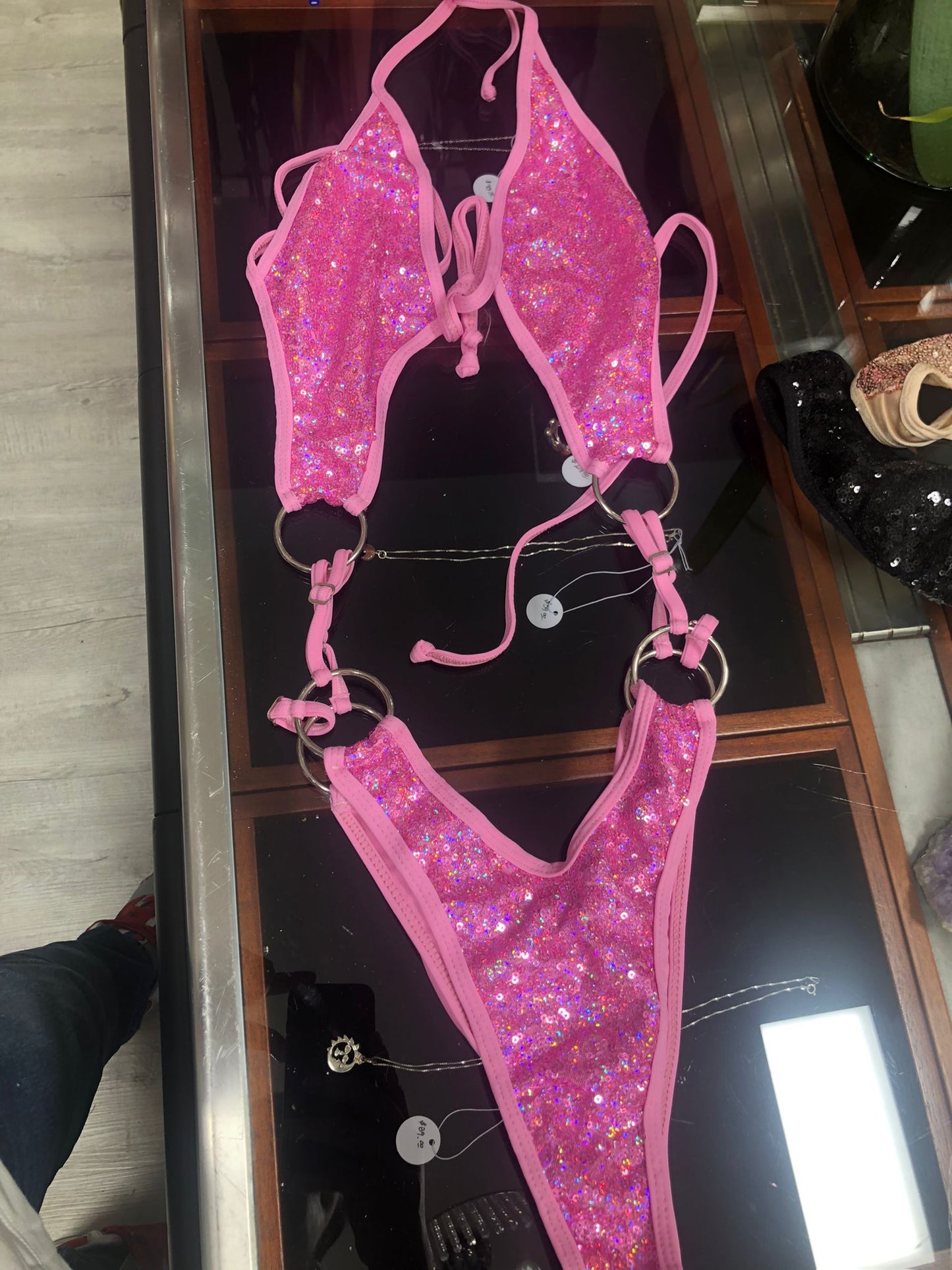 10F Candela body with three rings on the sides of the waist Without Stones