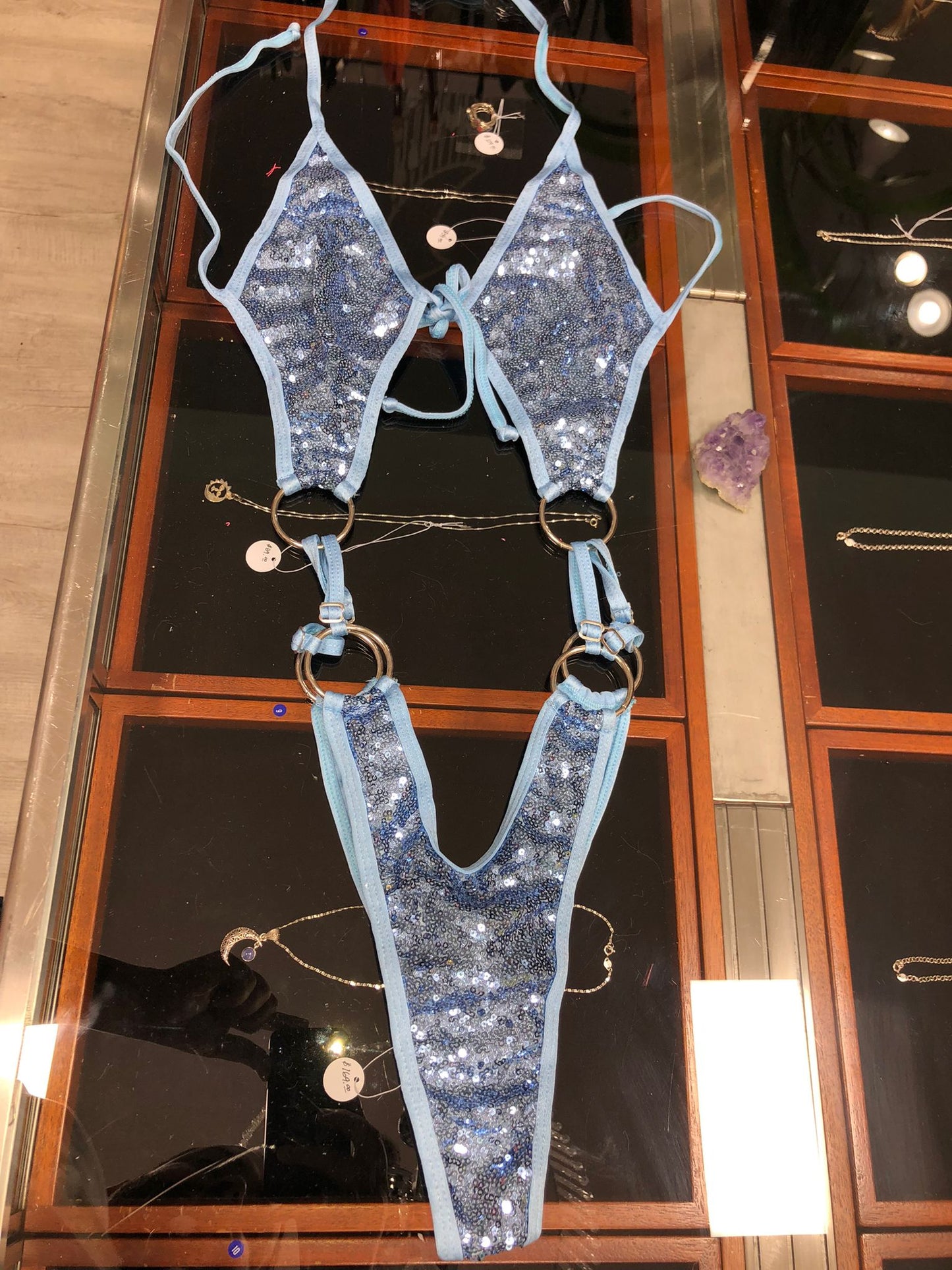 10F Candela body with three rings on the sides of the waist Without Stones