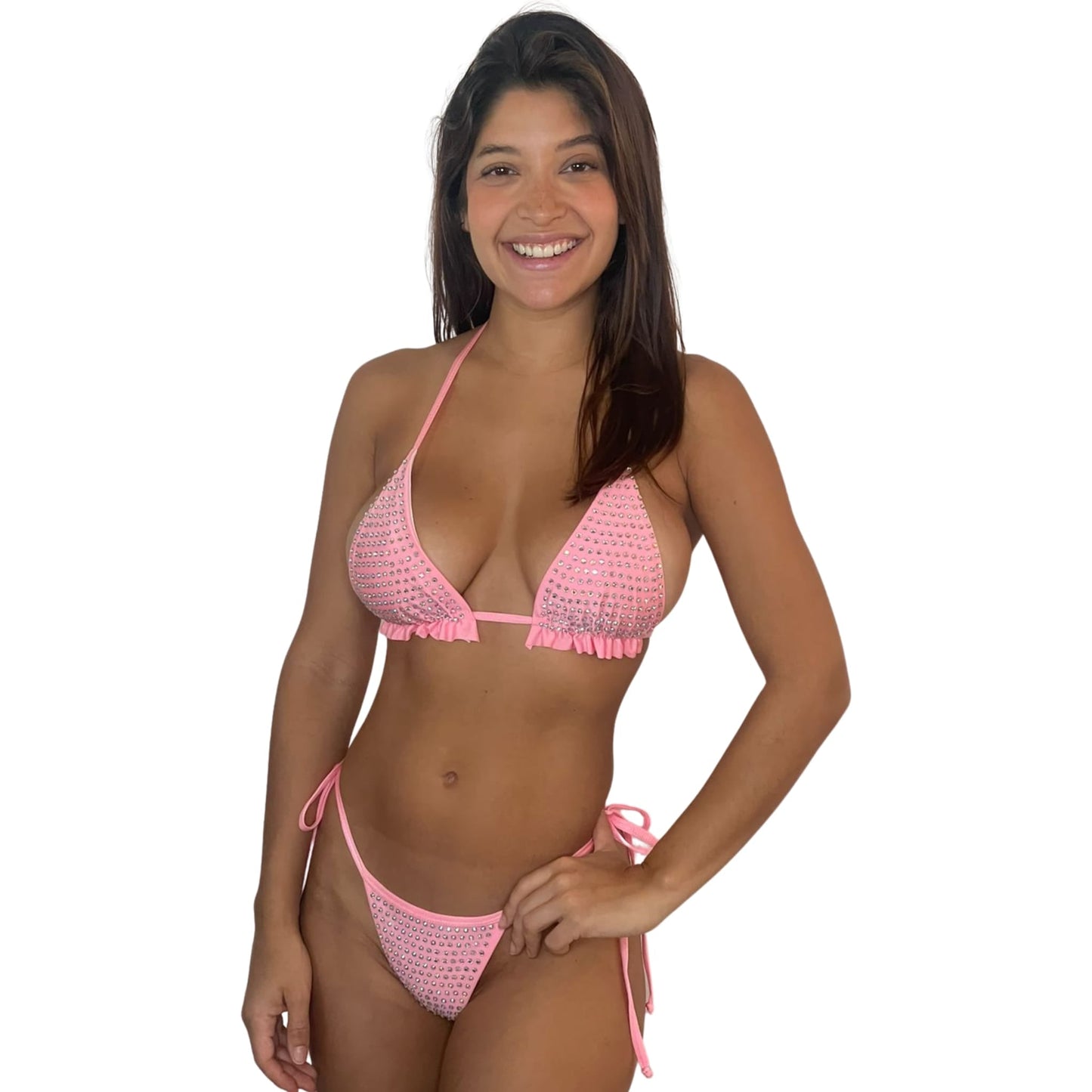 10B Mermaid Sisi Set with 2 cm straps, With Stones