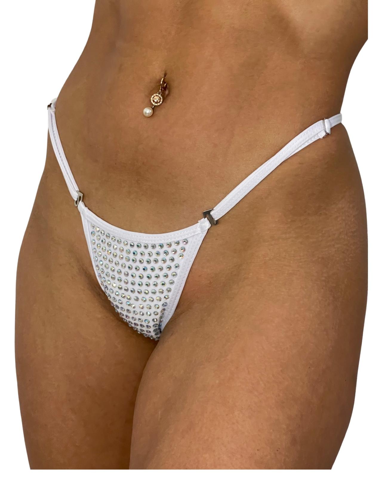 4A Woman's Loose Thread Triangle Back, With Stones