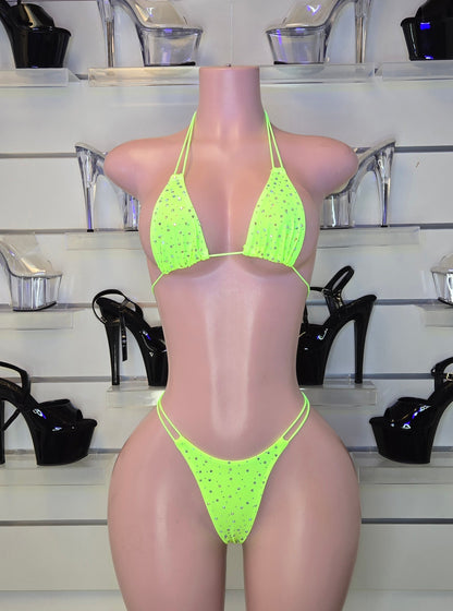 rhinestone micro bikini

handmade dancewear

stripper outfit

stagewear

clubwear for women

pole dance costume

sparkly bikini set

King Thong

Set Susi

handmade performance outfit