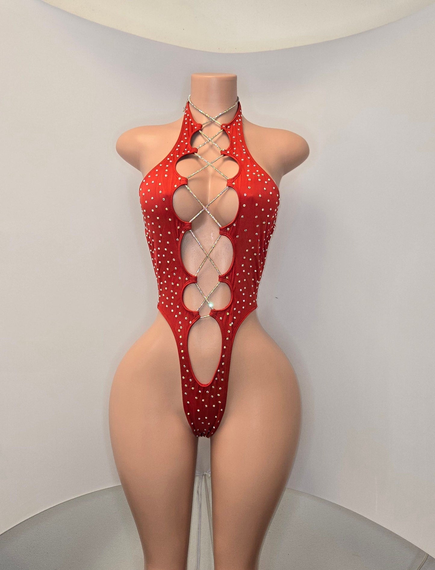 10A Body Tania With Rhinestones