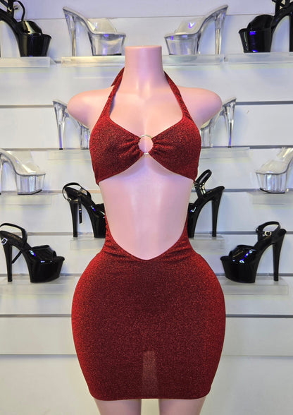 7F Demmy Short Dress | Handmade Neon Stagewear (Without Stones)