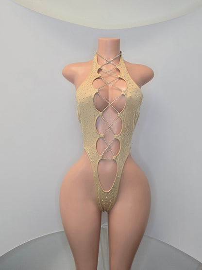 10A Body Tania With Rhinestones
