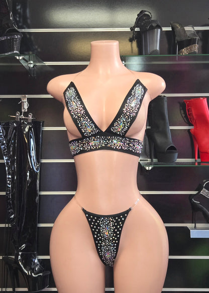10B Set Betty Demi-Bras with Stones