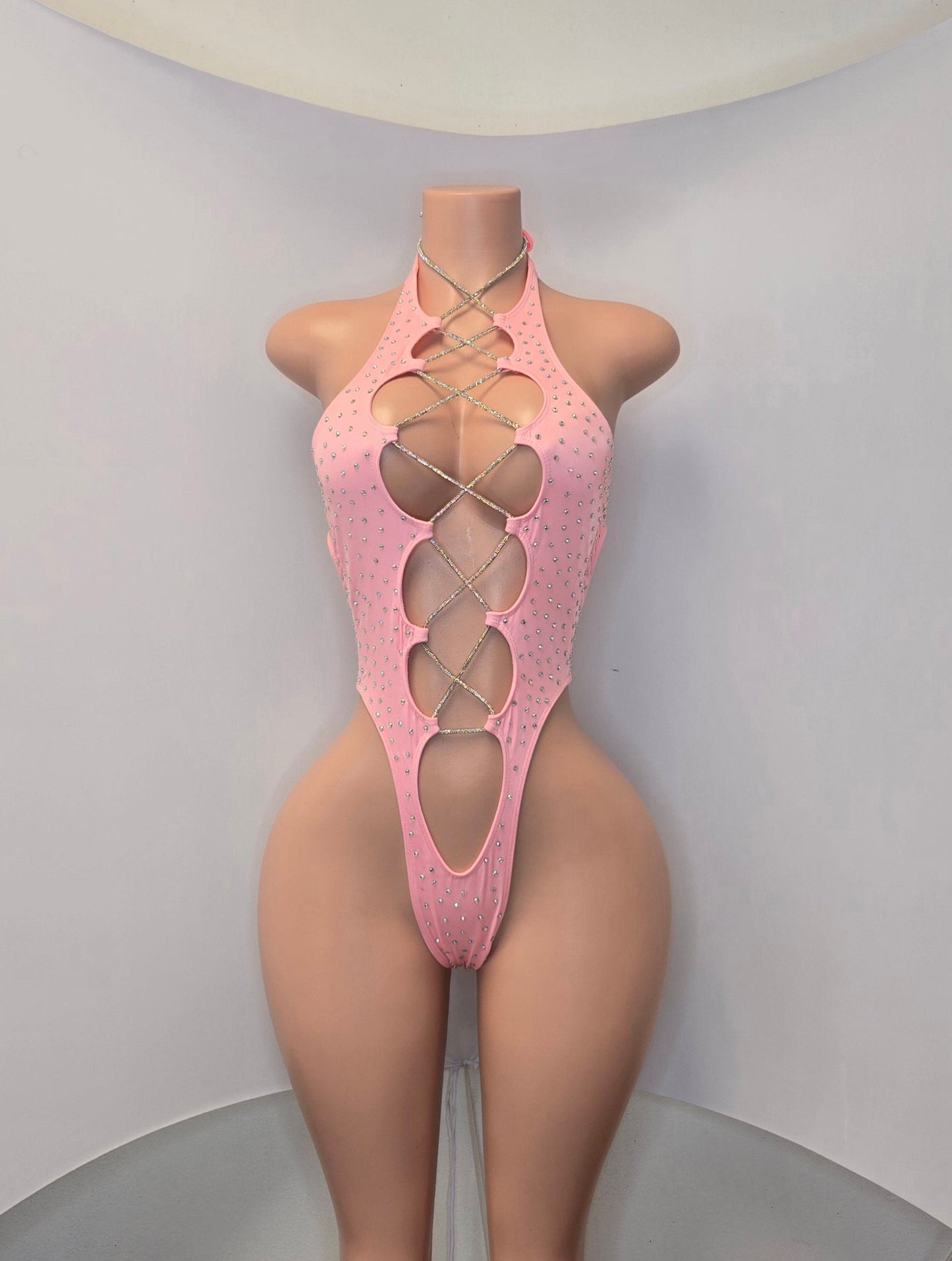 10A Body Tania With Rhinestones