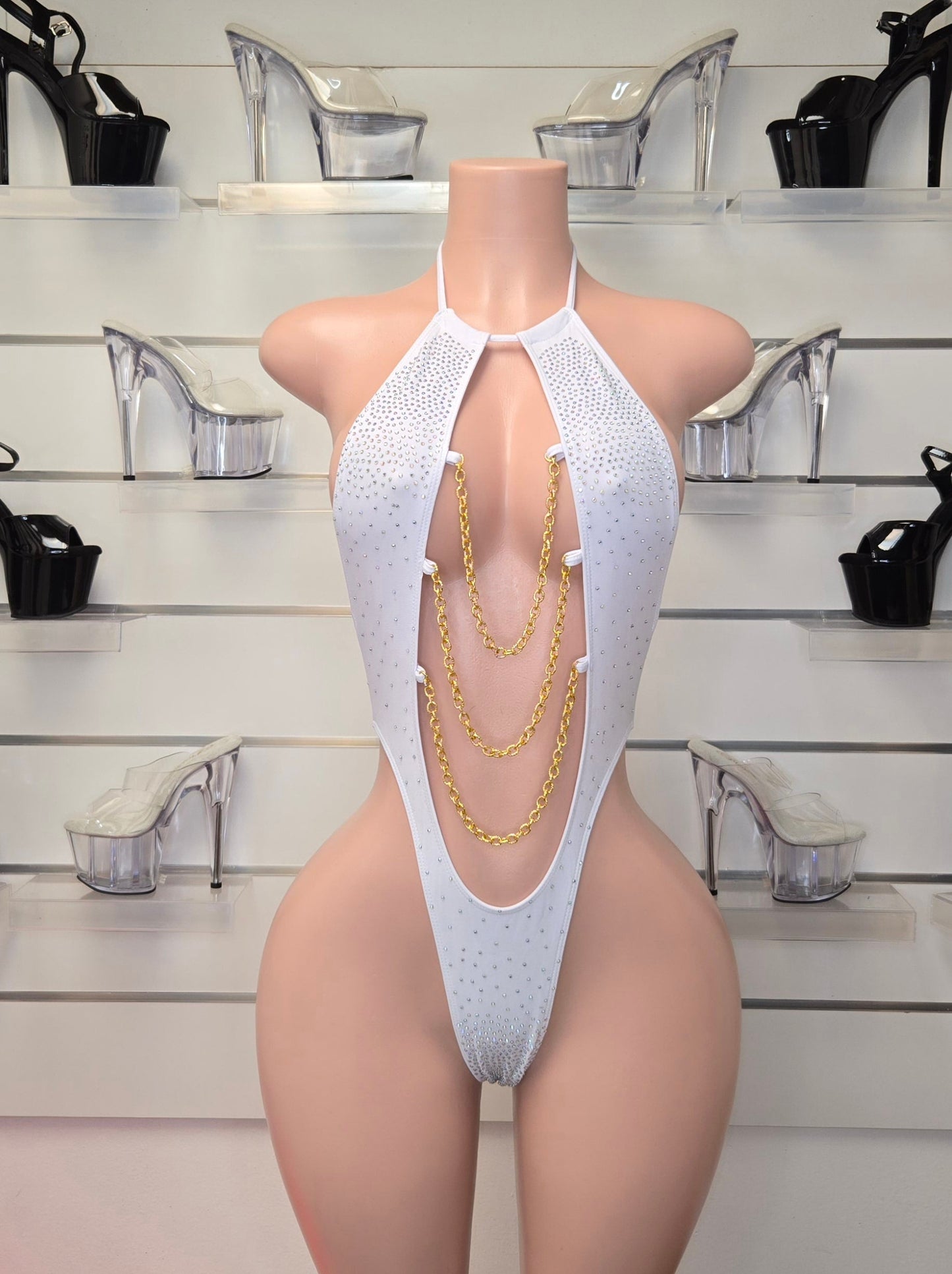 10A Body Meliza with Chain, With Stones