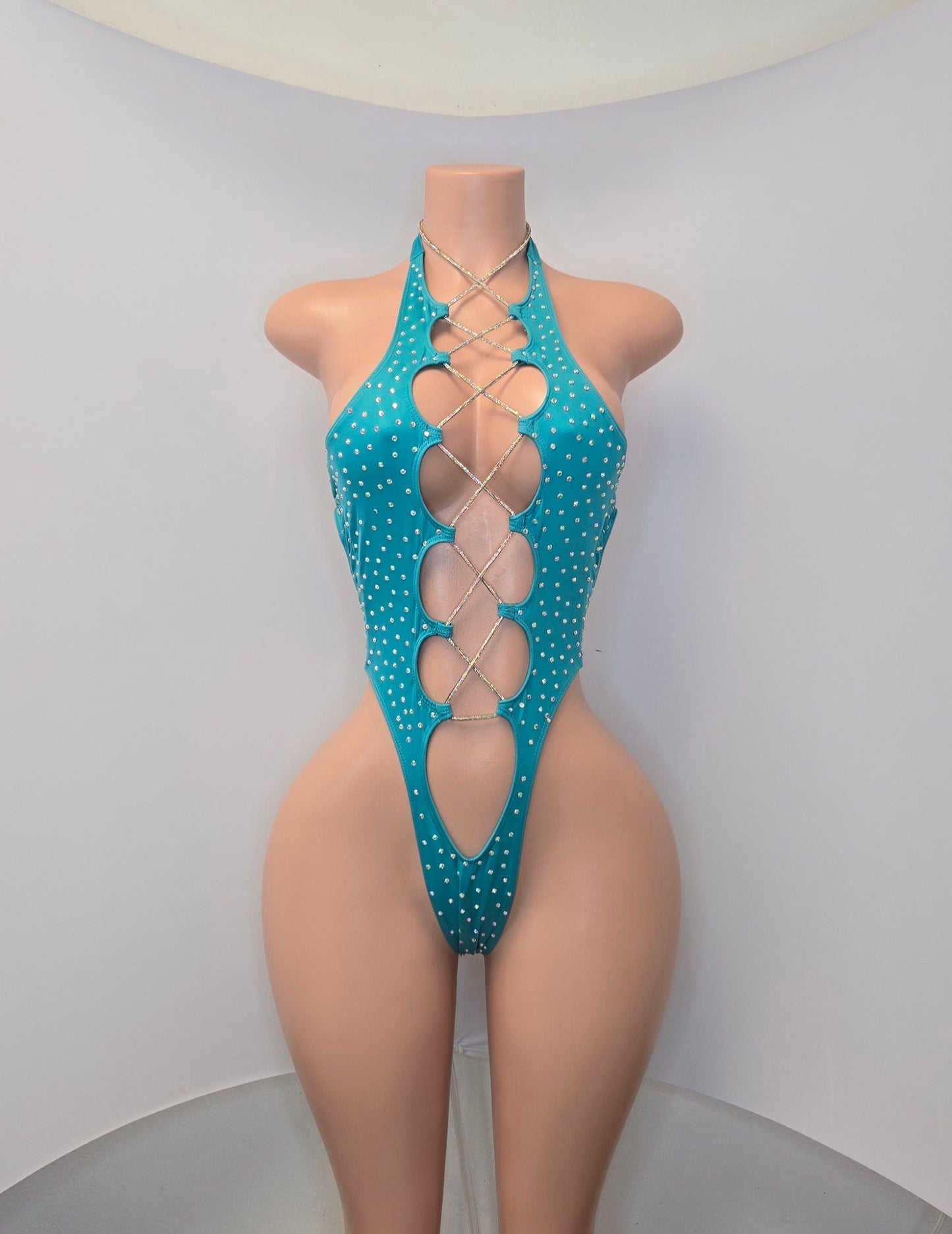 10A Body Tania With Rhinestones
